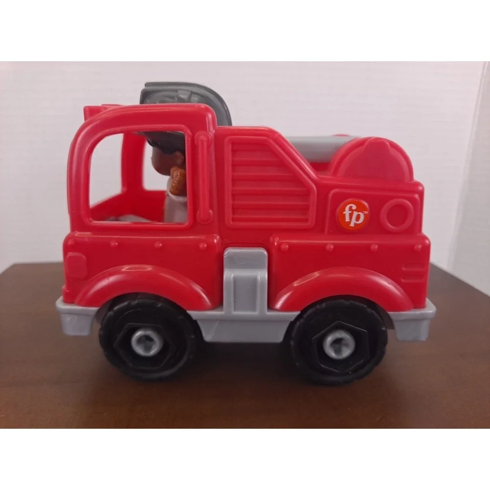 Little People To The Rescue Fire Truck Push Along Vehicle & Firefighter Figure